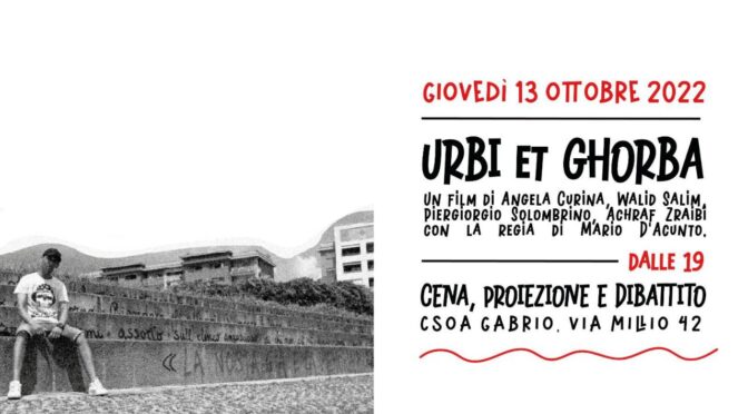 Urbi et Ghorba & Cena popolare benefit detenuti CPR